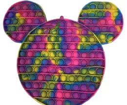 6 Pieces 11 Inch Giant Tie Dye Mouse Ears Pops - Toys & Games