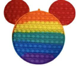 6 Pieces 11.5 Inch Giant Mouse Ear Rainbow Pops - Toys & Games