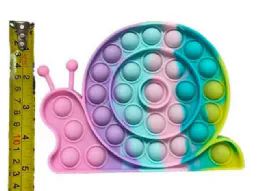 24 Wholesale Snail Design Pop Up Bubble Toy
