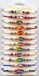 120 Bulk Colorful Shell Fashion Bracelet Assorted