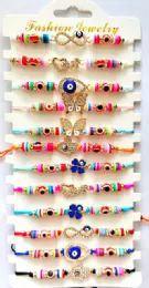 120 Pieces Evil Eye Bracelet Assorted - Bracelets