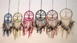 12 Pieces Assorted Colors Tree Of Life Dream Catchers - Home Decor