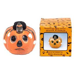 72 Wholesale Scary Spider Pumpkin Cermaic