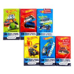 Pocket Tissue 6pk Hot Wheels 2ply - 10ct White