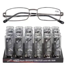 96 Pieces Readers With Clear Case - Eyeglass & Sunglass Cases