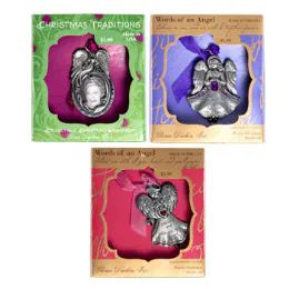 30 Units of Pewter Christmas Angel Ornament - Christmas