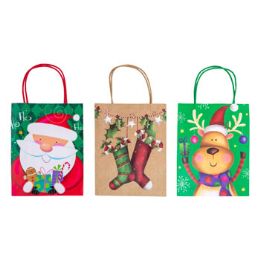 80 Pieces Christmas Gift Bag Asst Designs - Christmas Gift Bags and Boxes