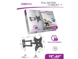 6 Units of Acellories Full Motion 17 in - 42 in TV Mount with Easy Installation - Electronics