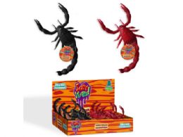 72 Wholesale Icky Yuckz! Stretchy Giant Scorpions Assortment in PDQ Display