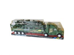12 Wholesale Friction Army Trailer With 1 Missile
