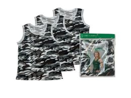 48 Wholesale Ladies' Camouflage A-Shirt Size L