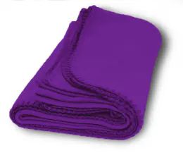 30 Bulk Promo Fleece Throw In Purple