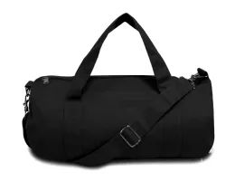 4 Wholesale Grant Cotton Canvas Duffle Bag In Black