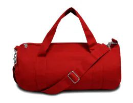 4 Pieces Grant Cotton Canvas Duffle Bag In Red - Duffel Bags