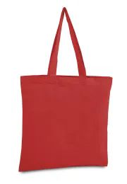 96 Wholesale Bargain Canvas Tote Bag In Red