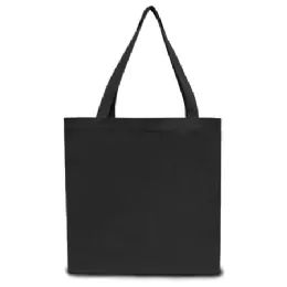 24 Wholesale Canvas Tote Bag 12 Ounce Xlarge In Black