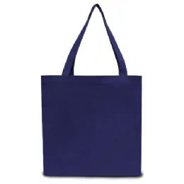 24 Wholesale Canvas Tote Bag 12 Ounce Xlarge In Navy