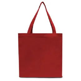 24 Wholesale Canvas Tote Bag 12 Ounce Xlarge In Red