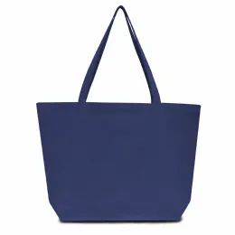 12 Wholesale Premium 12 Ounce Pigment Dyed Cotton Canvas Boat Tote In Washed Navy