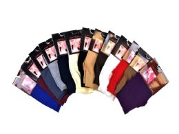 120 Pieces Ladies' Trouser Anklet Socks - Burgundy - Womens Ankle Sock