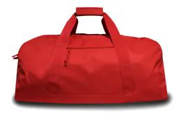 4 Wholesale 600 Denier Polyester Xlarge Duffel Bag In Red