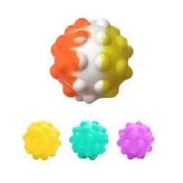 72 Bulk Push Pop Fidget Ball 2.75"