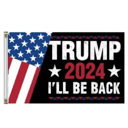 72 Bulk 3x5' Flag Trump 2024 I'll Be Back