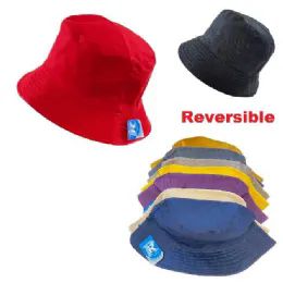 72 Wholesale Bucket Hat [solid Colors] 100% Cotton