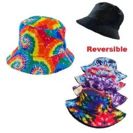 24 Wholesale Bucket Hat [assorted TiE-Dye]