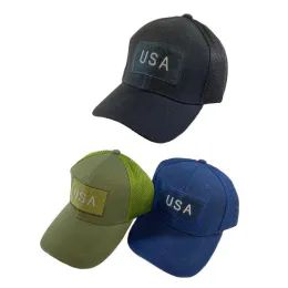 48 Wholesale Detachable Patch Hat [no Patch] *solid Color [usa]
