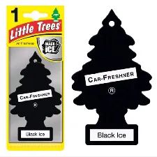 24 Units of Little Tree Air Freshener [black Ice] - Auto Accessories
