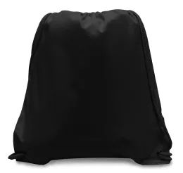 60 Pieces Cotton Canvas Drawstring In Black - Backpacks 15" or Less