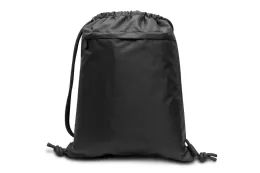 48 Pieces Performance Drawstring Back Pack With Heavy Duty Matching Cord In Black - Backpacks 15" or Less
