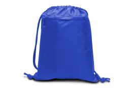 48 Bulk Performance Drawstring Back Pack With Heavy Duty Matching Cord In Royal