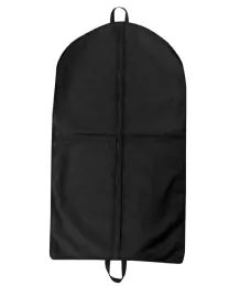 24 Bulk Heavyweight 600d Nylon Gusseted Garment Bag In Black
