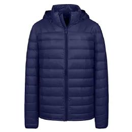 12 Wholesale Winter Puffer Jacket Size Assorted Color Navy