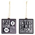 24 Wholesale Kiss The Cook Ornament