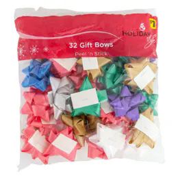100 Units of Christmas Peel N Stick Bows - Christmas