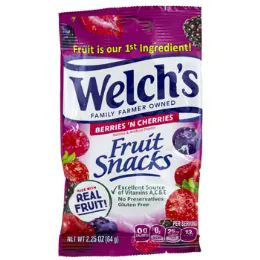20 Wholesale Welchs Fruit Snack 4ct 0.9 oz
