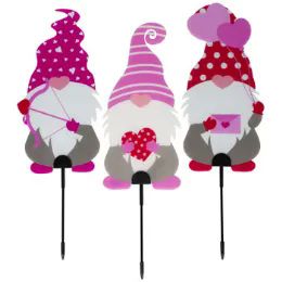 24 Pieces Valentine Gnome Stake 3ast - Valentine Decorations
