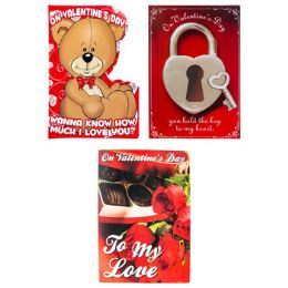 50 Pieces Valentine Jumbo Card Assorted - Invitations & Cards