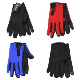 36 Pieces Fleece Linning Zipper Mix Colors - Winter Gloves
