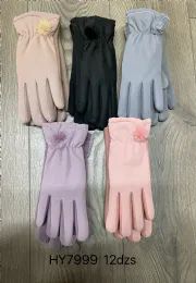 72 Bulk Woman's Winter Gloves Assorted
