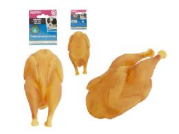 48 Bulk Squeaky Pet Toy. Roast Chicken