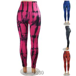 36 Wholesale High Waist Legging Abstract Print Free Size