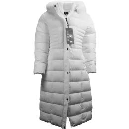 12 Wholesale Women's Long Jacket Color White