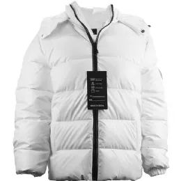 12 Pieces Women's Short Shiny Jacket Color White - Women's Winter Jackets