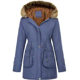 12 Pieces Women's Puffer Long Coat Color Demin - Women's Winter Jackets