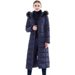 12 Wholesale Women's Puffer Long Coat Color Navy