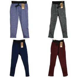 24 Wholesale Kid's Winter Two Tone Pants Size S/ M